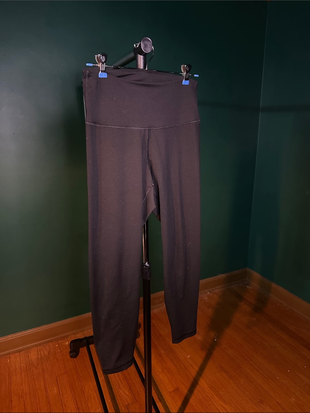 Petite Old Navy Solid Black High-Waist Leggings